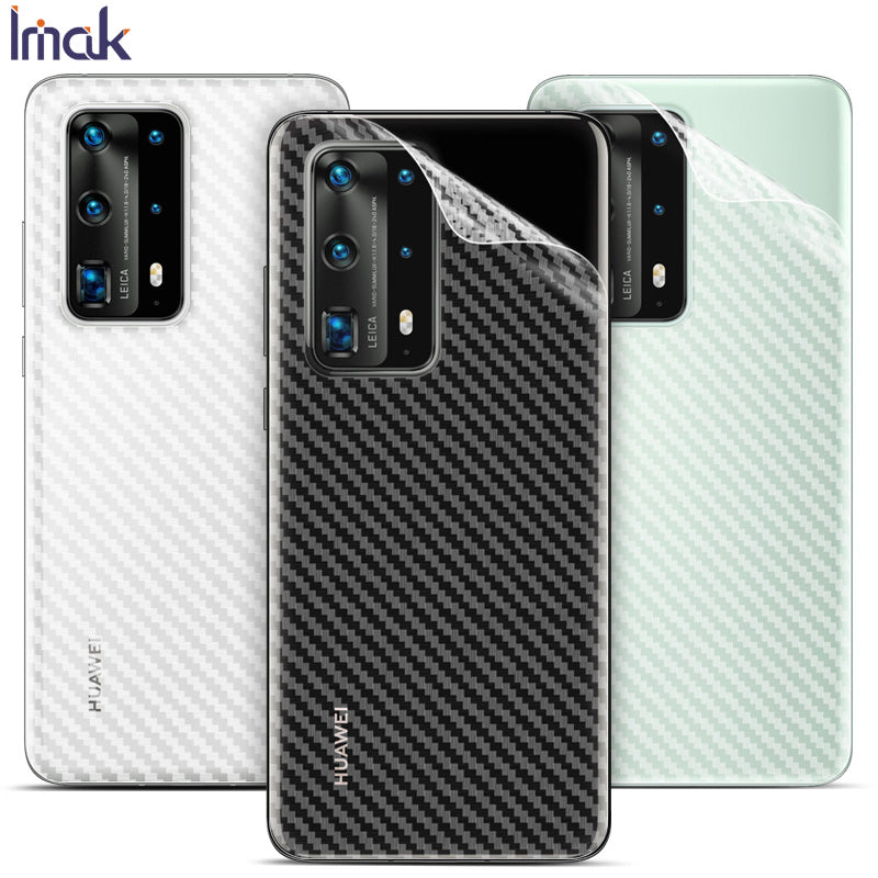 IMAK Carbon Fiber Texture Soft PVC Back Protector pro Huawei P40 Pro IMAK Carbon Fiber Texture Soft PVC Back Protector pro Huawei P40 Pro